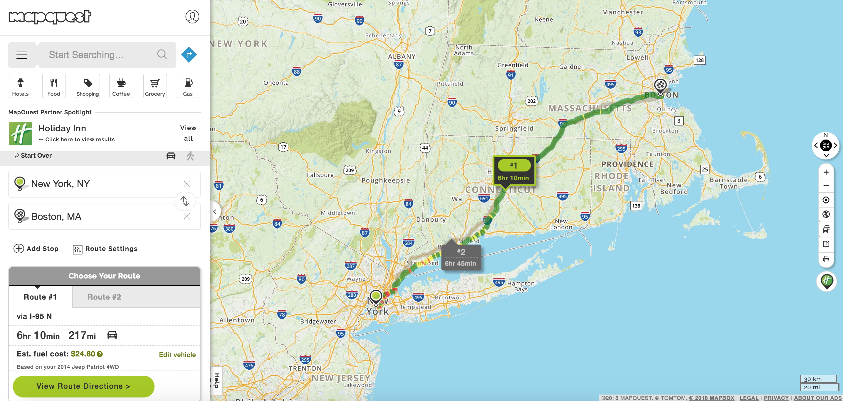 Mapquest driving outlet directions