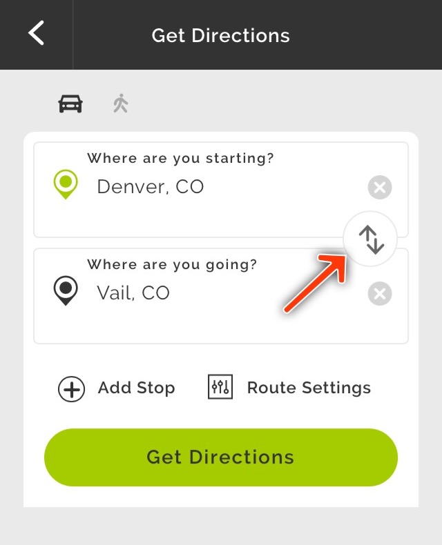 How To Reverse Your Route Stops Mapquest Help